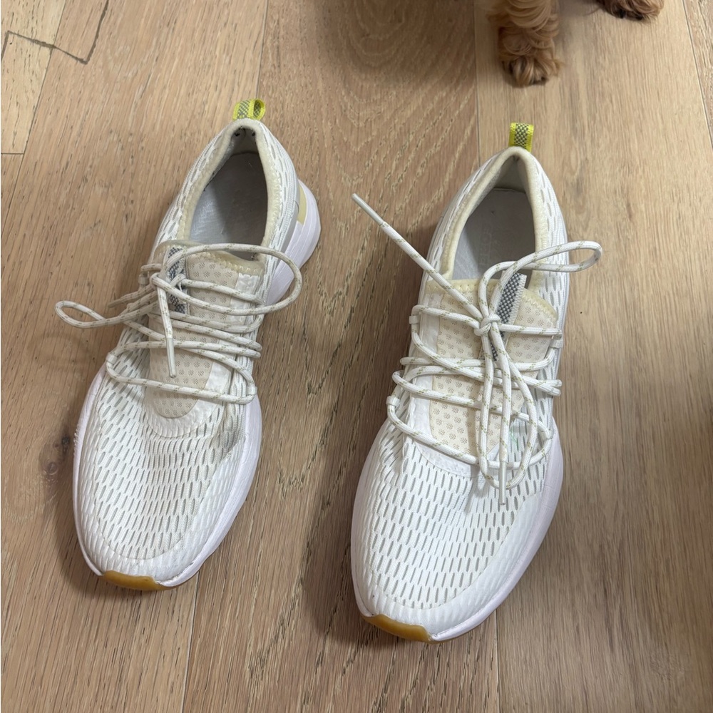 Sorel White Sneakers with Yellow Detail